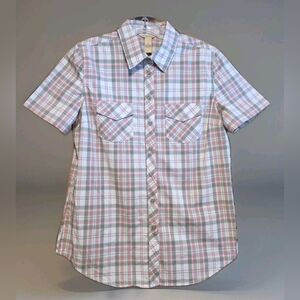 Bit & Bridle Button-Up Short Sleeve Western Shirt Women’s Size S